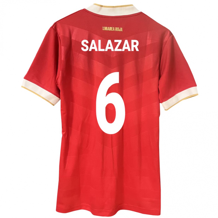 נשים כדורגל פנמה Deysiré Salazar #6 אָדוֹם ג'רזי ביתית 24-26