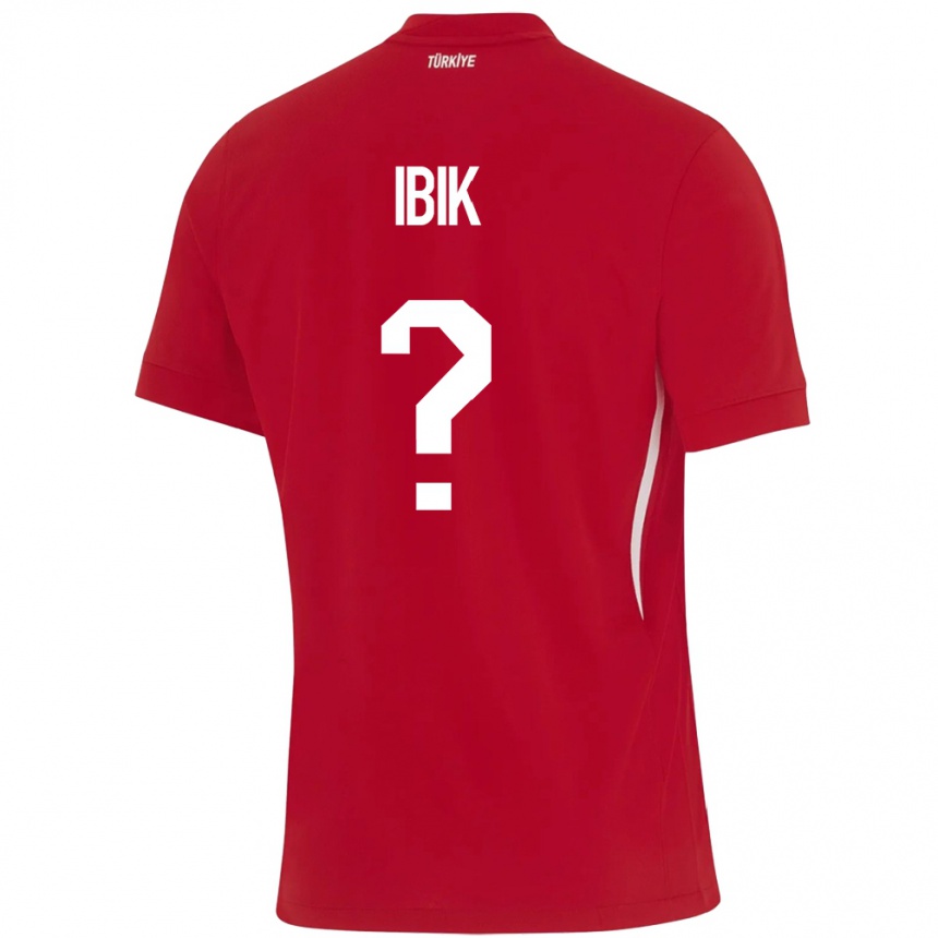 נשים כדורגל טורקיה Ada İbik #0 אָדוֹם הרחק ג'רזי 24-26