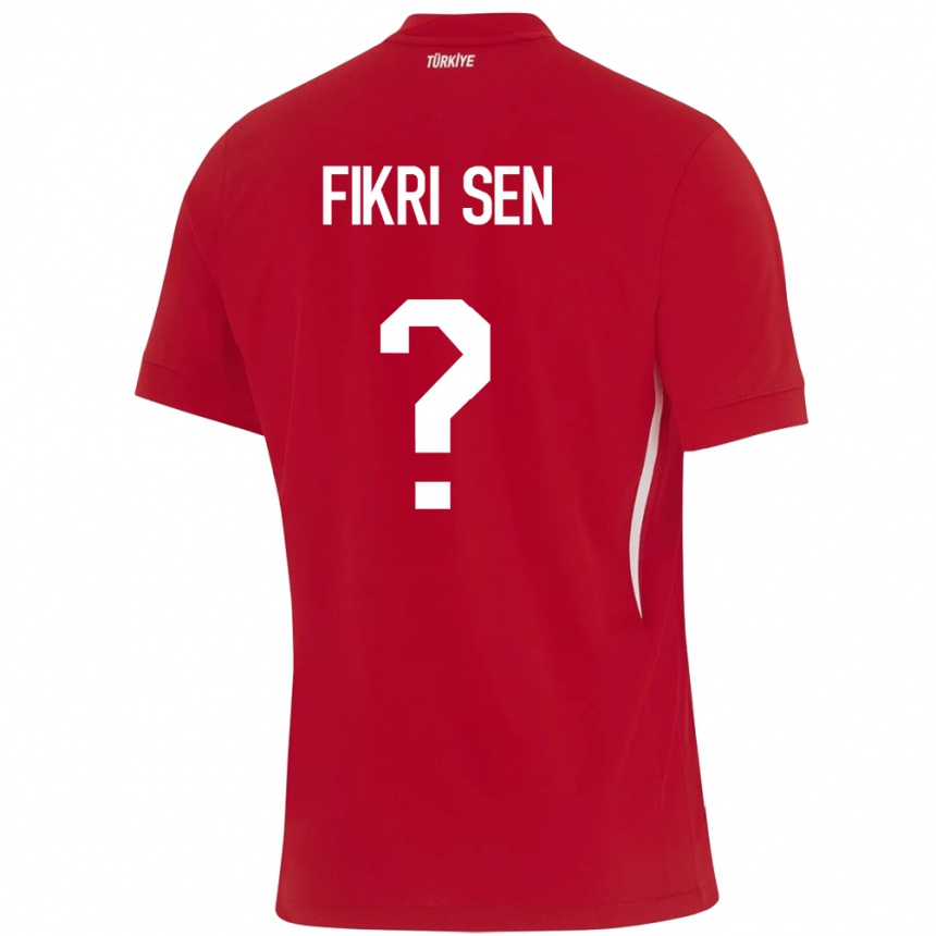נשים כדורגל טורקיה Yağız Fikri Şen #0 אָדוֹם הרחק ג'רזי 24-26