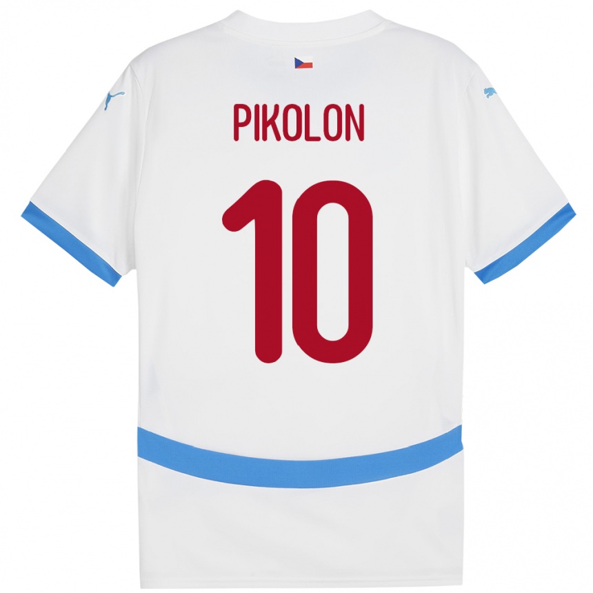 נשים כדורגל צ'כיה Samuel Pikolon #10 לבן הרחק ג'רזי 24-26