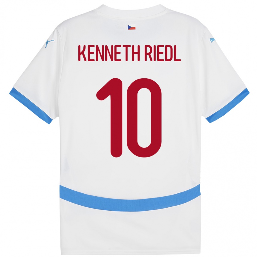 נשים כדורגל צ'כיה Victor Kenneth Riedl #10 לבן הרחק ג'רזי 24-26