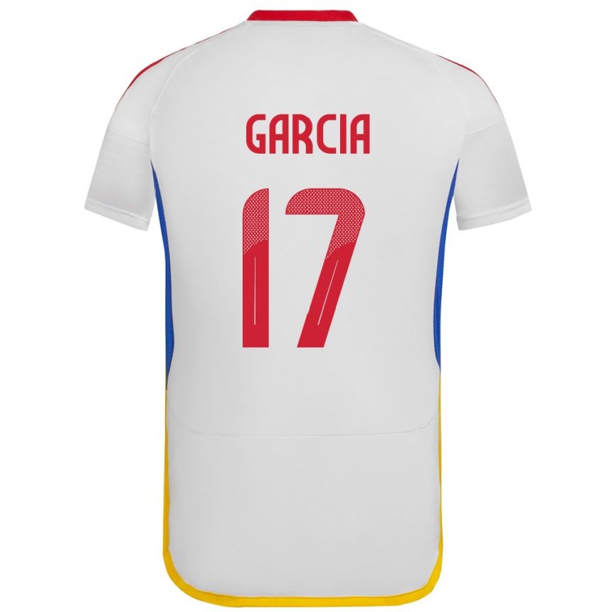 נשים כדורגל ונצואלה Gabriela García #17 לבן הרחק ג'רזי 24-26