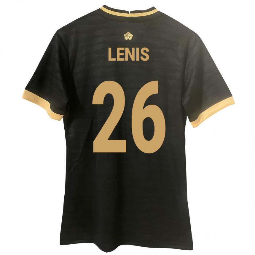 נשים כדורגל פנמה Kahiser Lenis #26 שָׁחוֹר הרחק ג'רזי 24-26