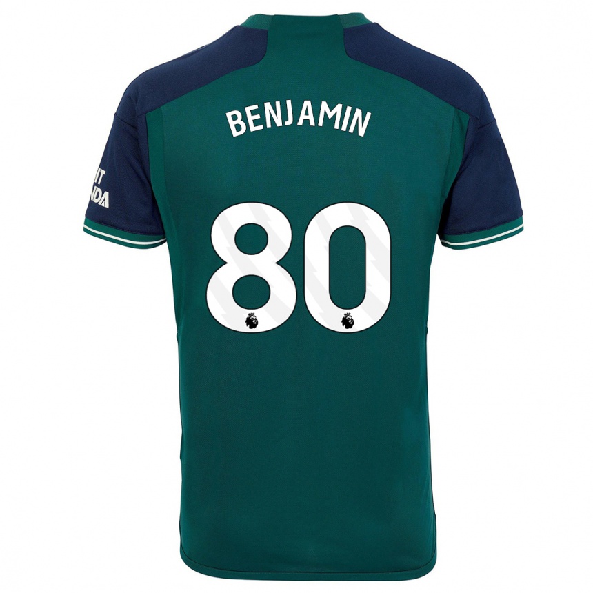 נשים כדורגל עומארי בנג׳מין #80 ירוק ג'רזי קיט שלישי 2023/24