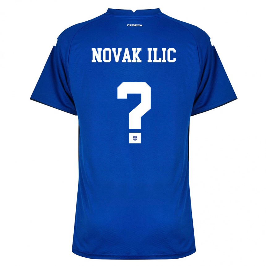 ילדים כדורגל סרביה Novak Ilic #0 כהה אדום ג'רזי ביתית 26-28