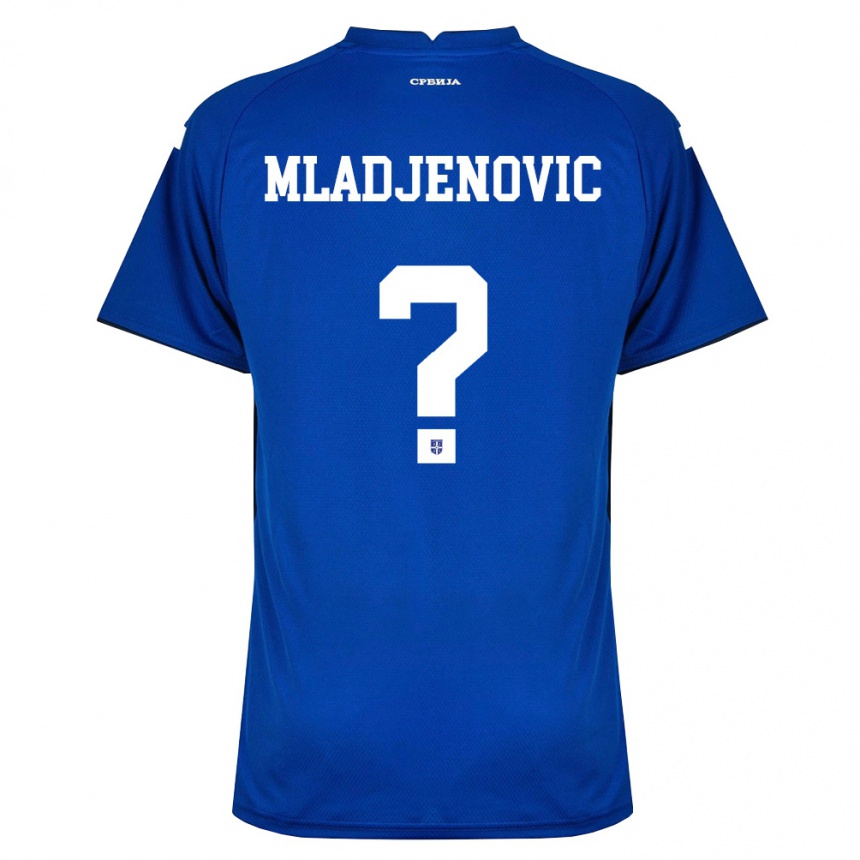 ילדים כדורגל סרביה Uros Mladjenovic #0 כהה אדום ג'רזי ביתית 26-28