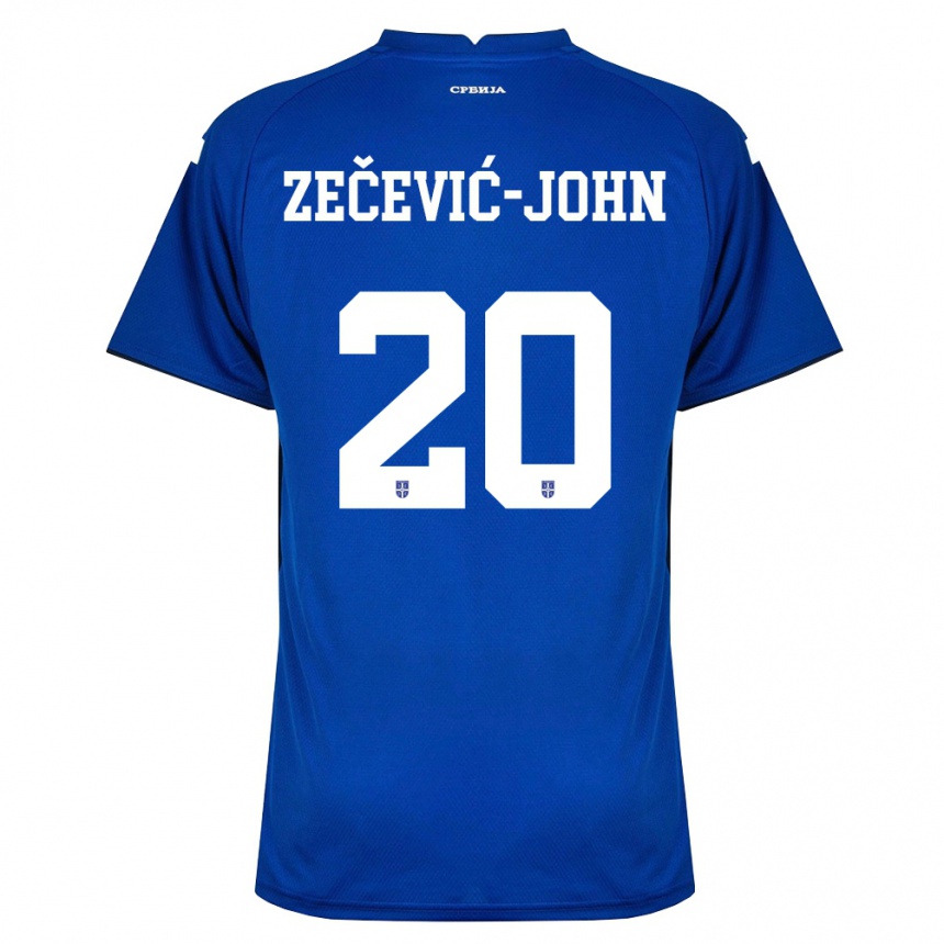ילדים כדורגל סרביה Louis Zečević-John #20 כהה אדום ג'רזי ביתית 26-28