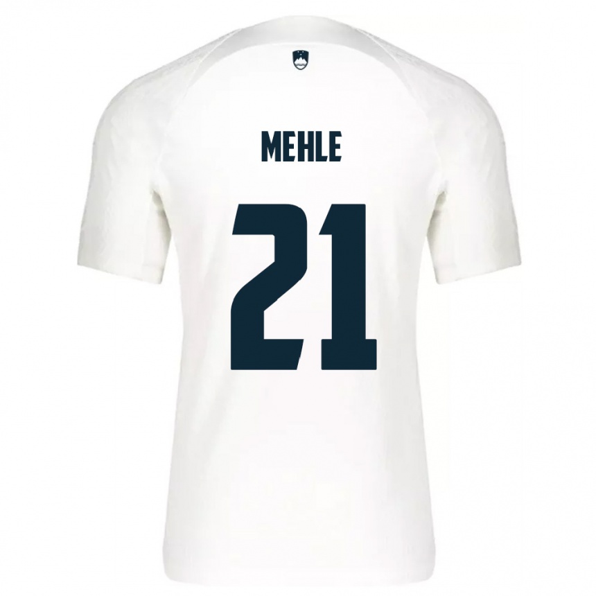 ילדים כדורגל סלובניה Matej Mehle #21 לבן כחול ג'רזי ביתית 26-28