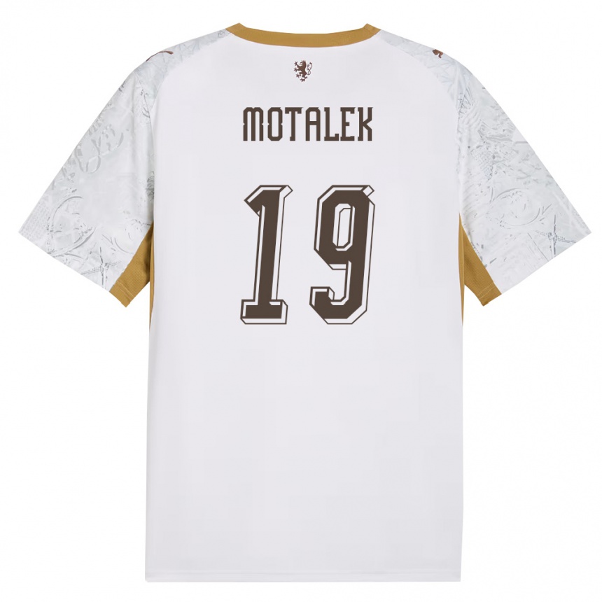 ילדים כדורגל צ'כיה Samuel Motalek #19 שמנת זהב אפור הרחק ג'רזי 26-28