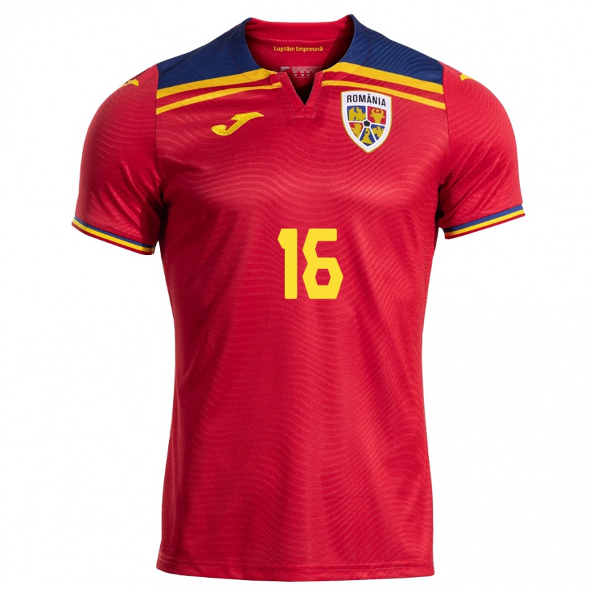 ילדים כדורגל רומניה יואנה בלצ'אנו #16 אדום כהה צהוב הרחק ג'רזי 26-28 ילדים כדורגל רומניה יואנה בלצ'אנו #16 אדום כהה צהוב הרחק ג'רזי 26-28
