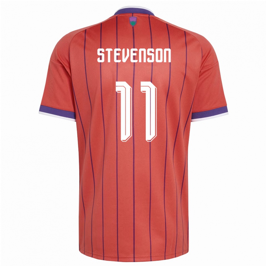 ילדים כדורגל סקוטלנד Gus Stevenson #11 כתום סגול הרחק ג'רזי 26-28
