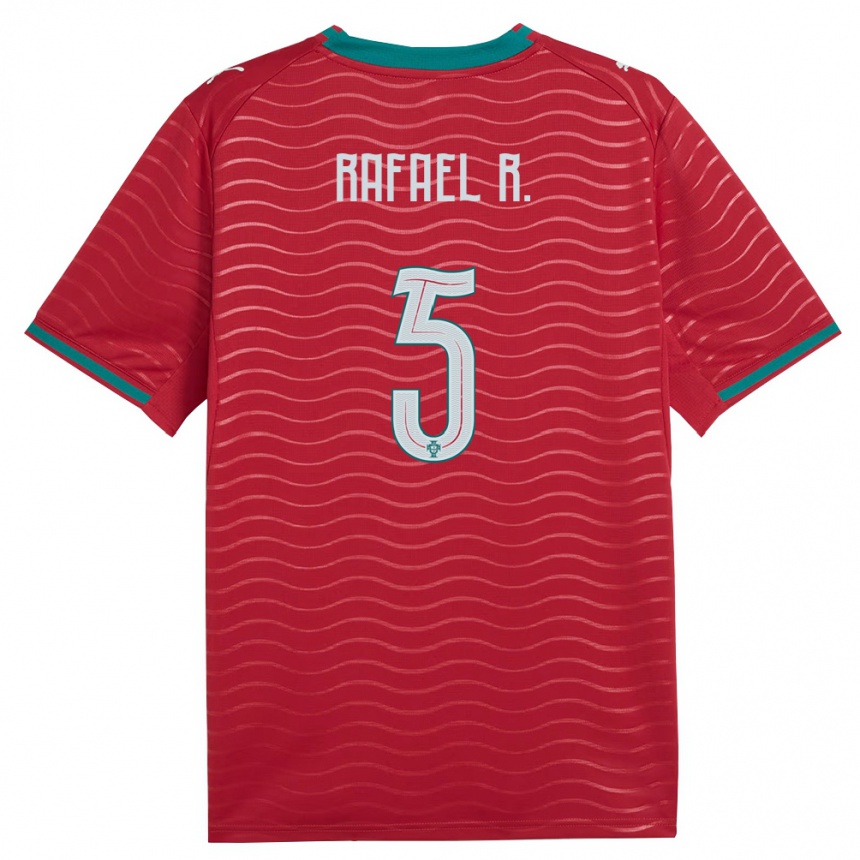 גברים כדורגל פורטוגל Rafa Rodrigues #5 אדום ירוק לבן ג'רזי ביתית 26-28