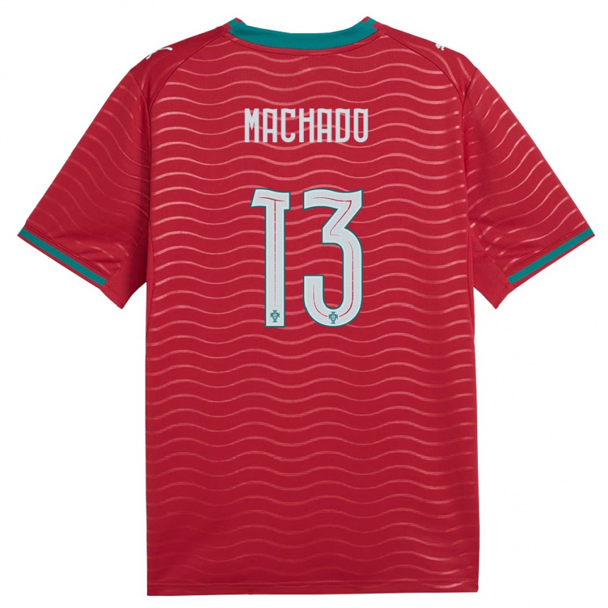 גברים כדורגל פורטוגל André Machado #13 אדום ירוק לבן ג'רזי ביתית 26-28
