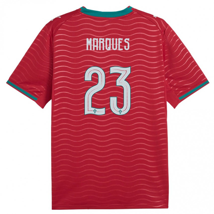 גברים כדורגל פורטוגל Rodrigo Marques #23 אדום ירוק לבן ג'רזי ביתית 26-28