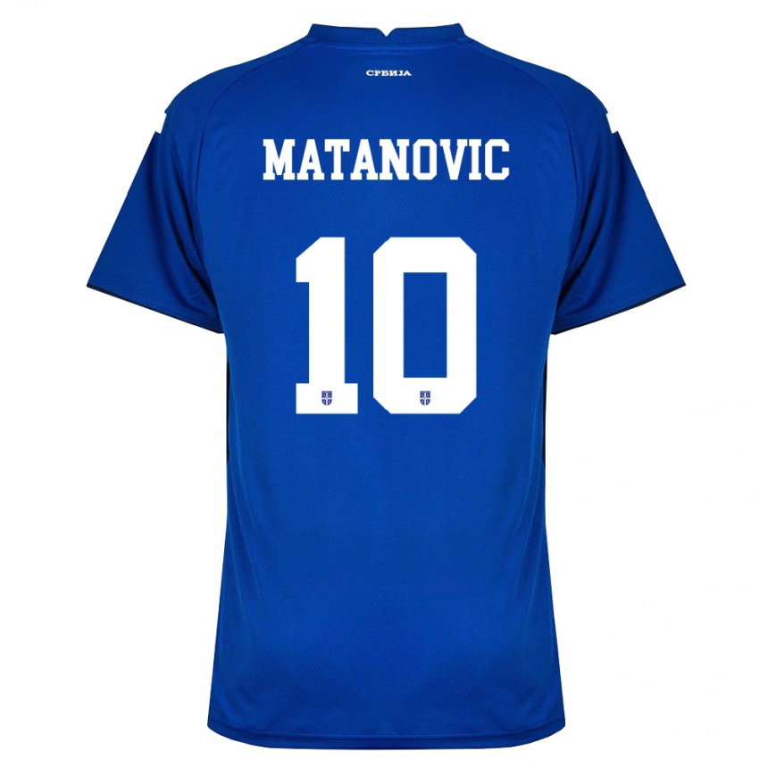 גברים כדורגל סרביה Ognjen Matanovic #10 כהה אדום ג'רזי ביתית 26-28