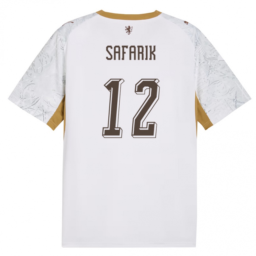 גברים כדורגל צ'כיה Daniel Safarik #12 שמנת זהב אפור הרחק ג'רזי 26-28