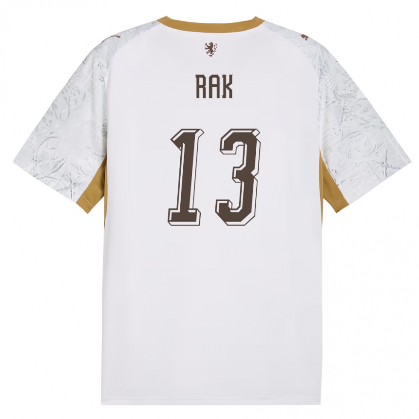 גברים כדורגל צ'כיה Filip Rak #13 שמנת זהב אפור הרחק ג'רזי 26-28