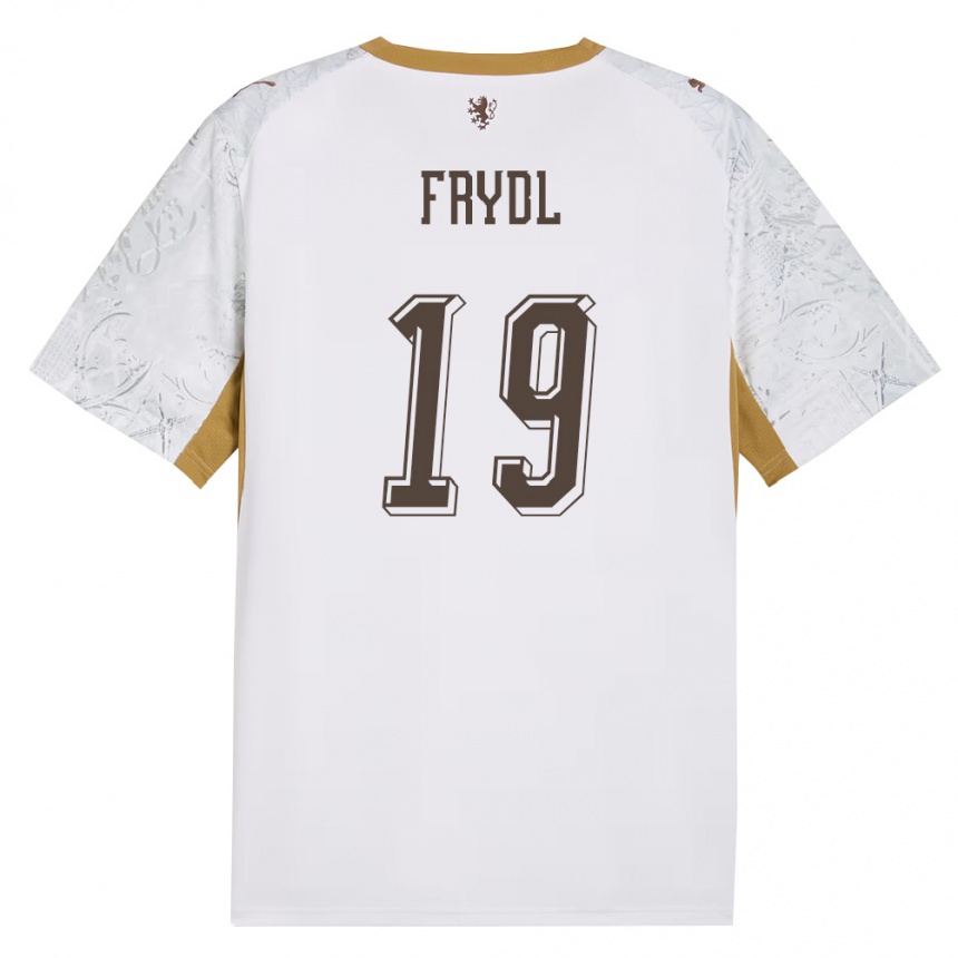 גברים כדורגל צ'כיה Tadeas Frydl #19 שמנת זהב אפור הרחק ג'רזי 26-28