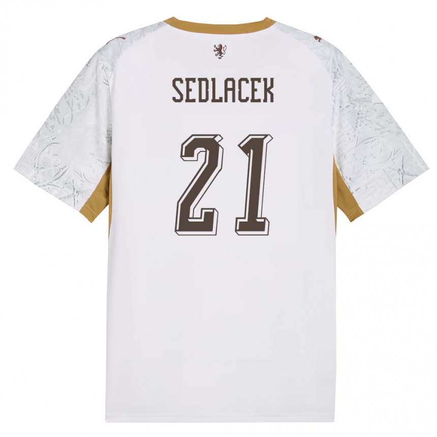 גברים כדורגל צ'כיה Alexandr Sedlacek #21 שמנת זהב אפור הרחק ג'רזי 26-28