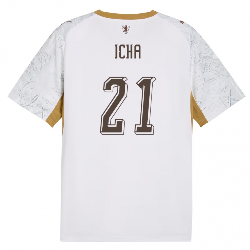 גברים כדורגל צ'כיה Marek Icha #21 שמנת זהב אפור הרחק ג'רזי 26-28