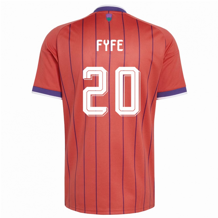 גברים כדורגל סקוטלנד לוקס פייף #20 כתום סגול הרחק ג'רזי 26-28