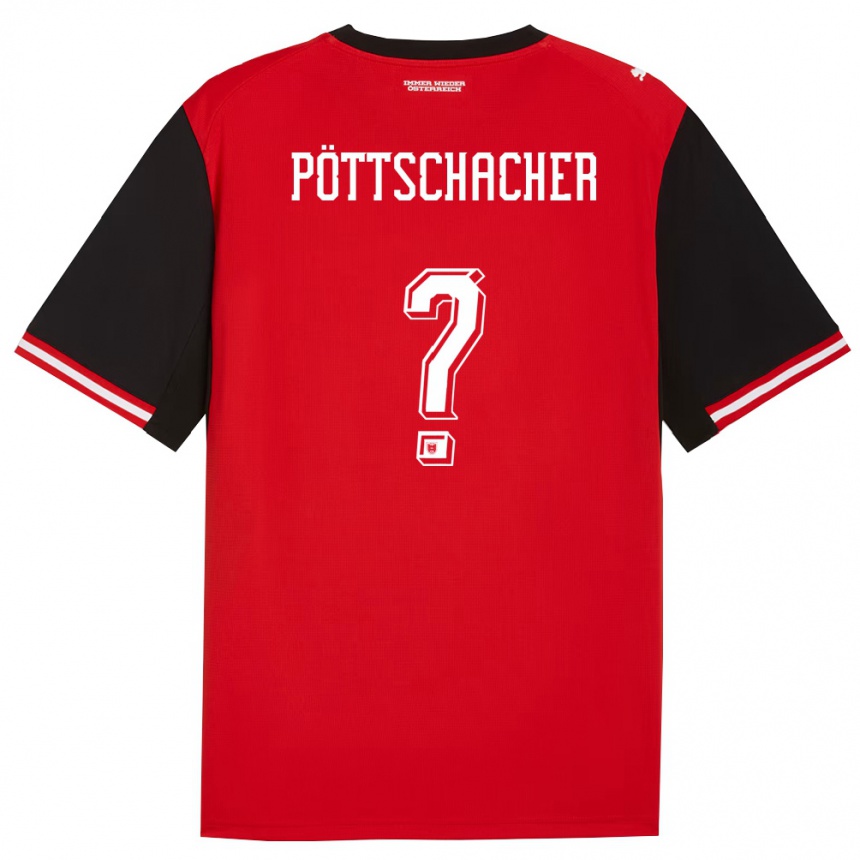 נשים כדורגל אוסטריה Beni Pöttschacher #0 שחור לבן ג'רזי ביתית 26-28