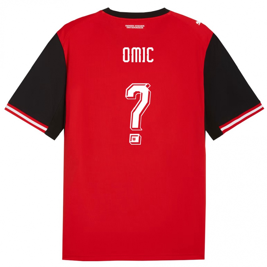 נשים כדורגל אוסטריה ארווין אומיץ׳ #0 שחור לבן ג'רזי ביתית 26-28