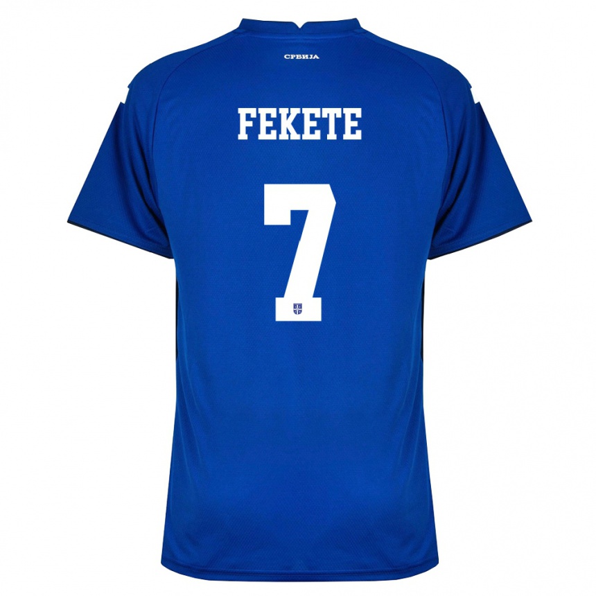 נשים כדורגל סרביה Danilo Fekete #7 כהה אדום ג'רזי ביתית 26-28