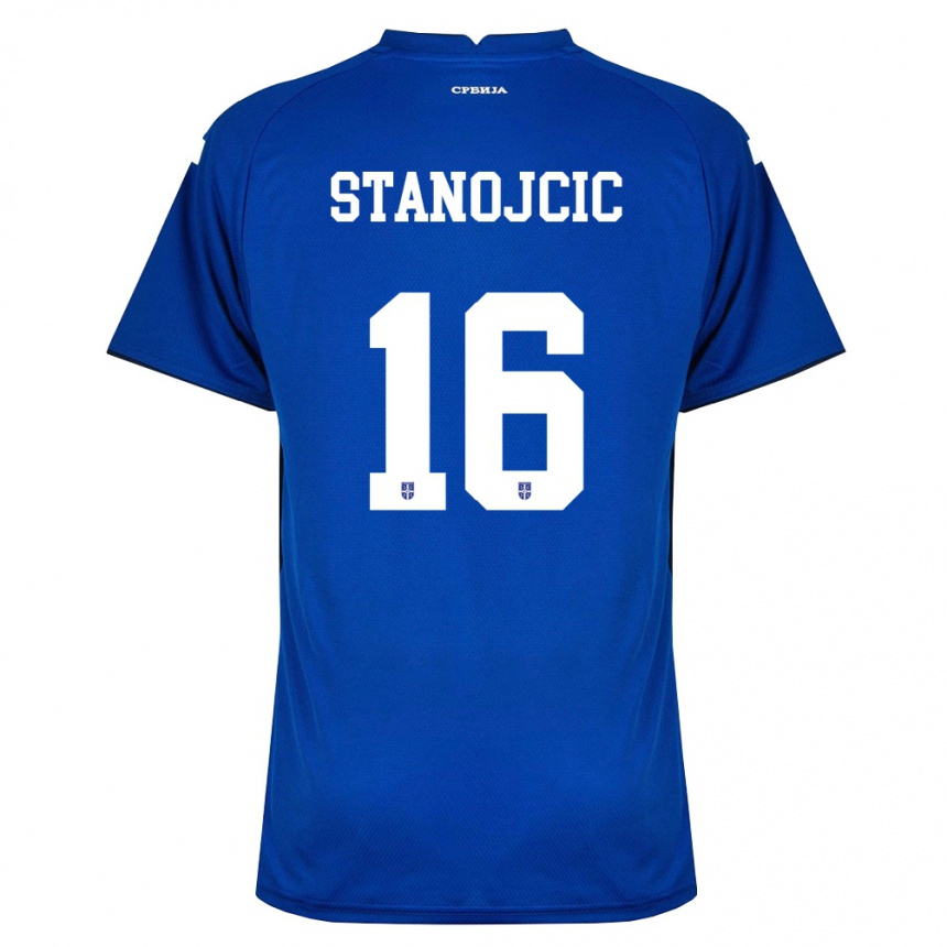 נשים כדורגל סרביה Jovan Stanojcic #16 כהה אדום ג'רזי ביתית 26-28
