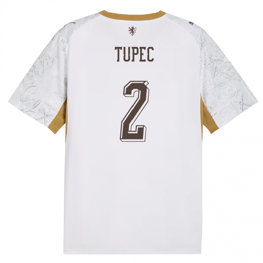 נשים כדורגל צ'כיה Leos Tupec #2 שמנת זהב אפור הרחק ג'רזי 26-28