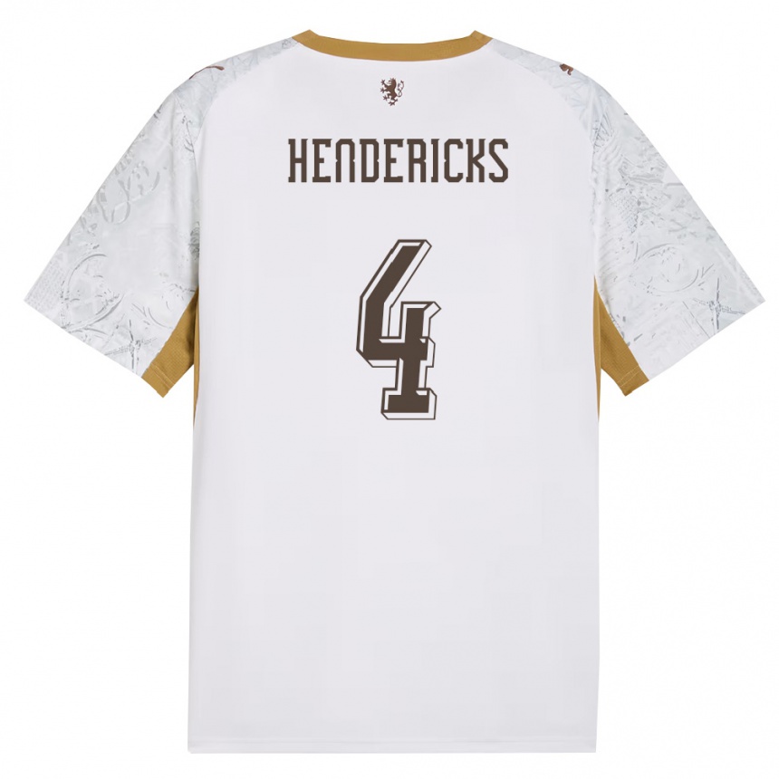 נשים כדורגל צ'כיה Milan Hendericks #4 שמנת זהב אפור הרחק ג'רזי 26-28