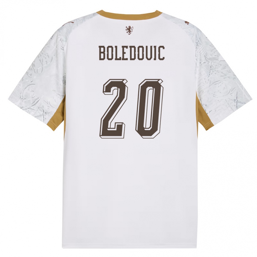 נשים כדורגל צ'כיה Tobias Boledovic #20 שמנת זהב אפור הרחק ג'רזי 26-28