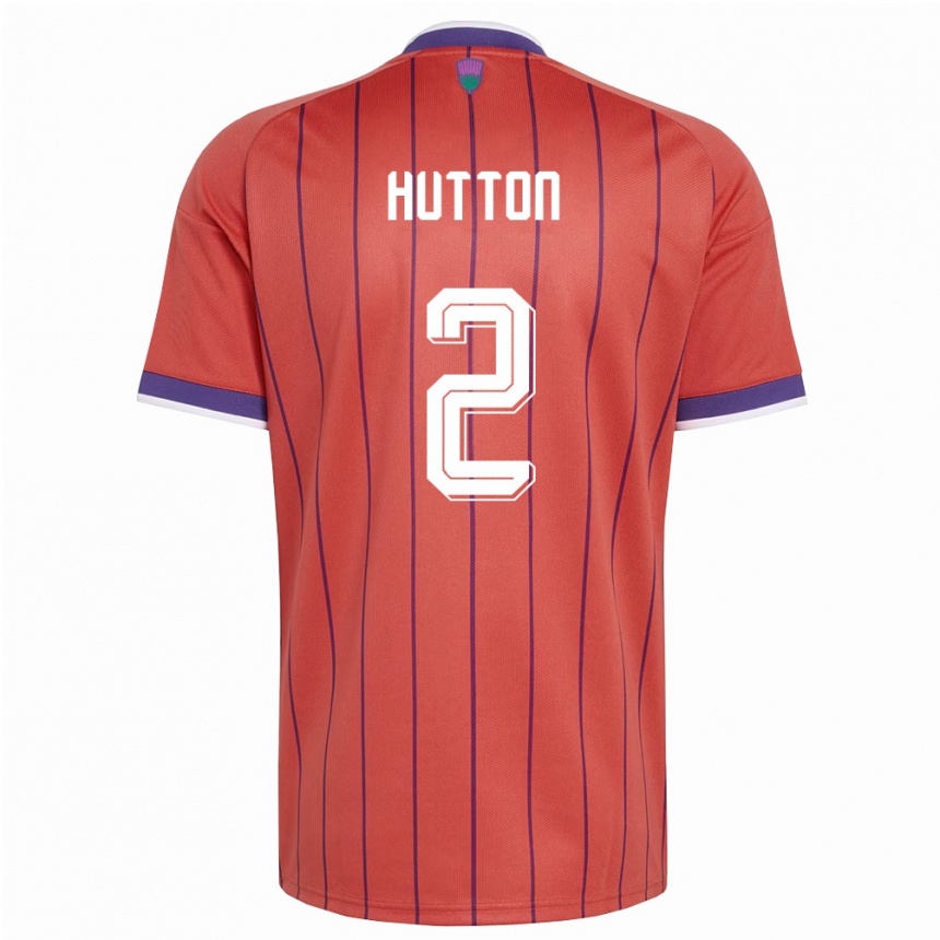 נשים כדורגל סקוטלנד Ben Hutton #2 כתום סגול הרחק ג'רזי 26-28