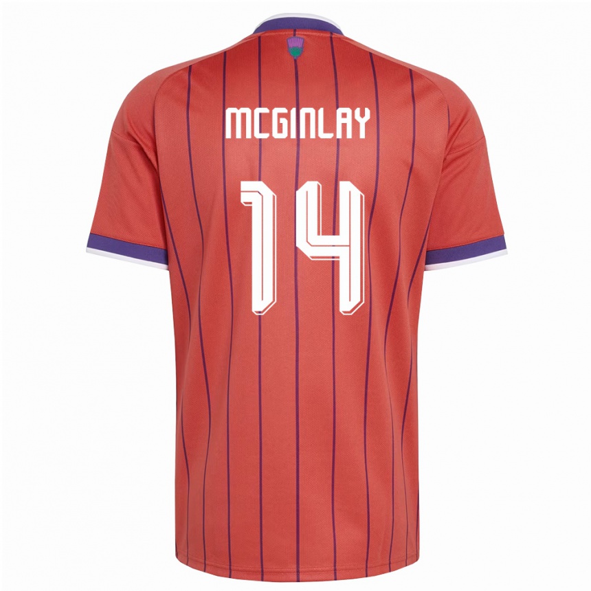 נשים כדורגל סקוטלנד Aiden Mcginlay #14 כתום סגול הרחק ג'רזי 26-28