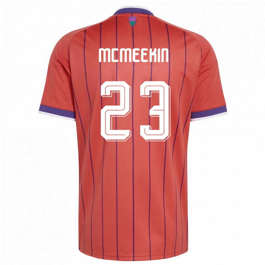 נשים כדורגל סקוטלנד Keir Mcmeekin #23 כתום סגול הרחק ג'רזי 26-28