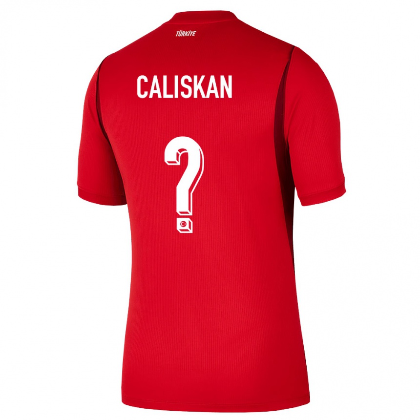 ילדים כדורגל טורקיה Enes Caliskan #0 אדום בורדו ג'רזי ביתית 26-28