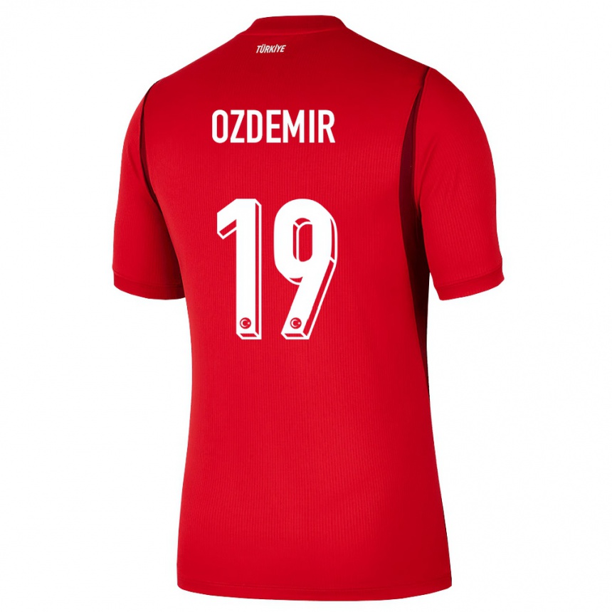 ילדים כדורגל טורקיה Halil Özdemir #19 אדום בורדו ג'רזי ביתית 26-28