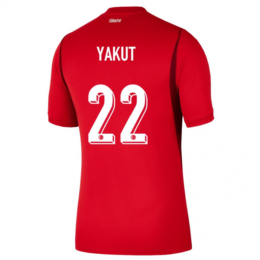 ילדים כדורגל טורקיה Narin Yakut #22 אדום בורדו ג'רזי ביתית 26-28