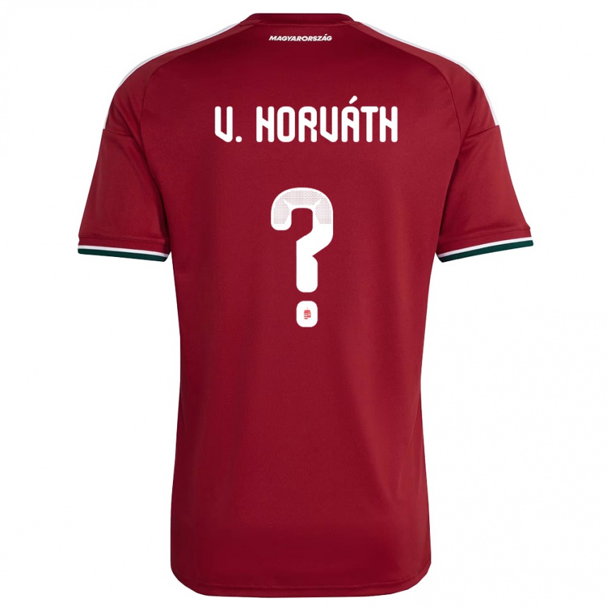 ילדים כדורגל הונגריה Valentin Horváth #0 אדום ירוק לבן ג'רזי ביתית 26-28