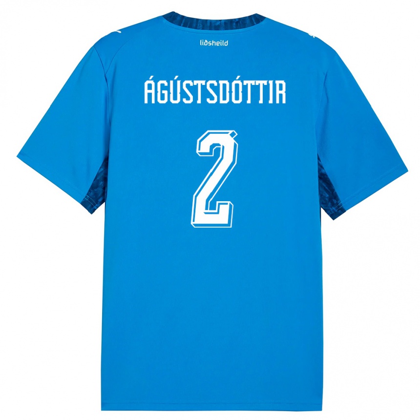 ילדים כדורגל אִיסלַנד Berglind Rós Ágústsdóttir #2 כחול כהה ג'רזי ביתית 26-28