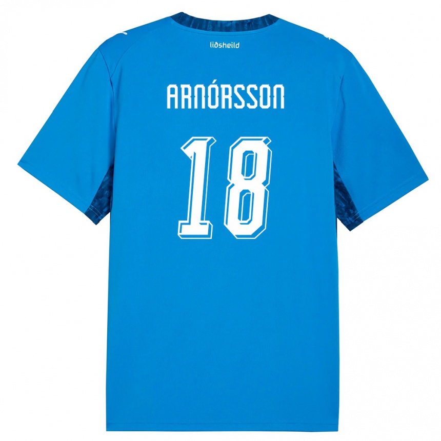ילדים כדורגל אִיסלַנד Tristan Arnórsson #18 כחול כהה ג'רזי ביתית 26-28
