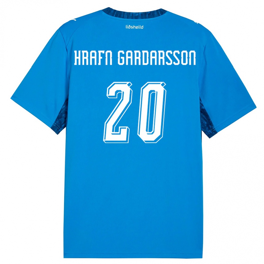 ילדים כדורגל אִיסלַנד Bjarki Hrafn Gardarsson #20 כחול כהה ג'רזי ביתית 26-28