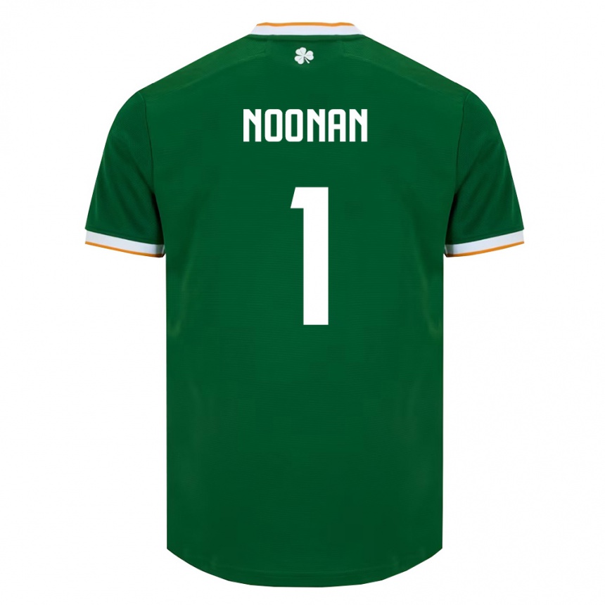 ילדים כדורגל אירלנד Alex Noonan #1 ירוק כהה לבן ג'רזי ביתית 26-28