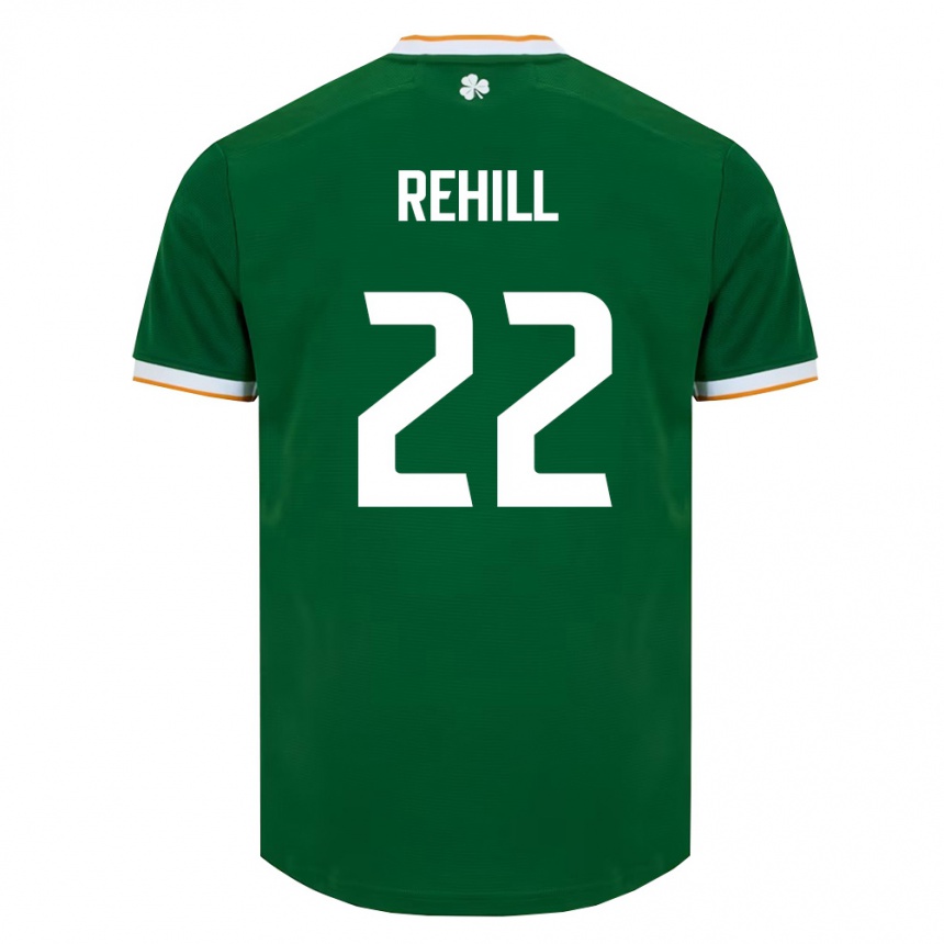 ילדים כדורגל אירלנד Harry Rehill #22 ירוק כהה לבן ג'רזי ביתית 26-28