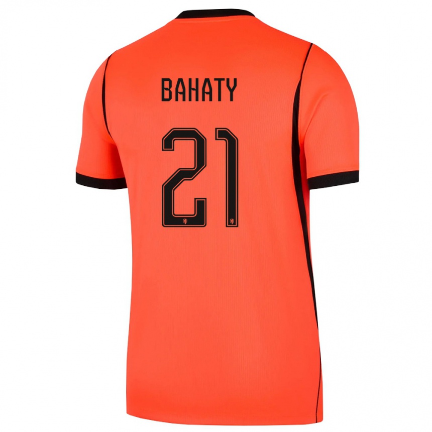 ילדים כדורגל הולנד Manuel Bahaty #21 כתום שחור ג'רזי ביתית 26-28