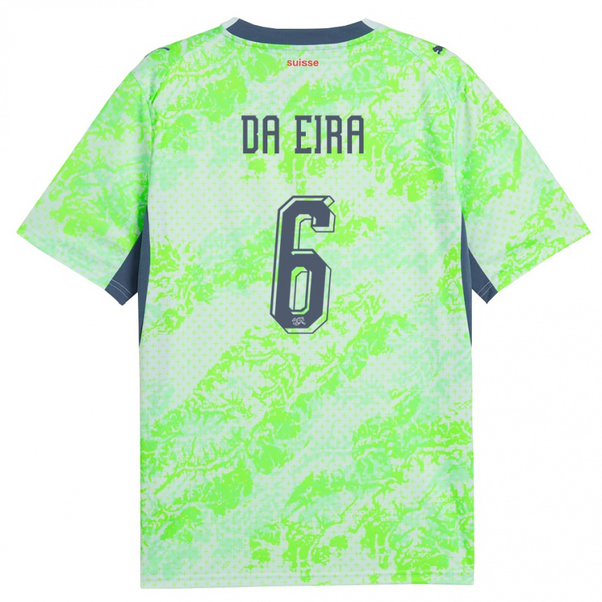 ילדים כדורגל שווייץ סטפני דה איירה #6 ירוק כהה הרחק ג'רזי 26-28