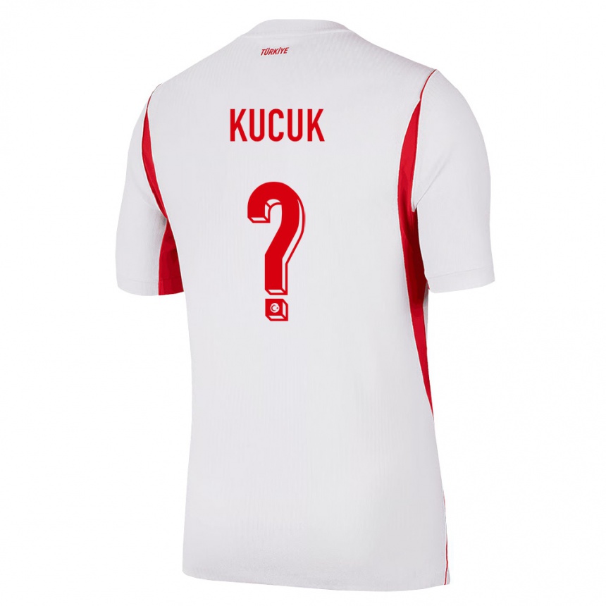 ילדים כדורגל טורקיה Yüksel Kücük #0 לבן בורדו אדום הרחק ג'רזי 26-28