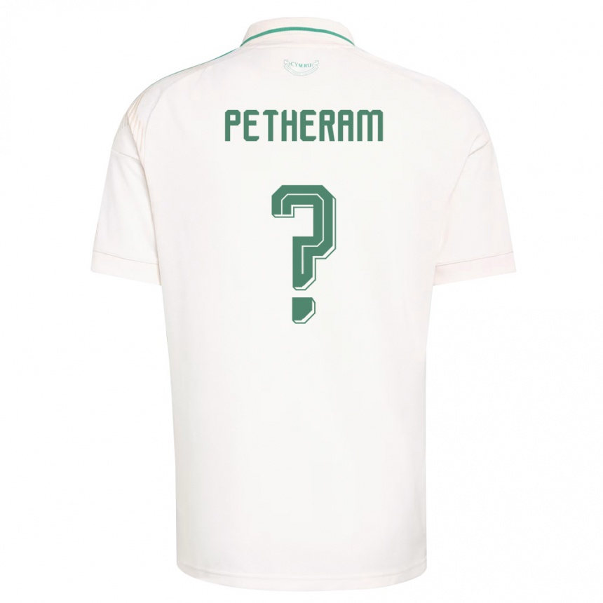 ילדים כדורגל ויילס Jonathan Petheram #0 לבן חום ירוק הרחק ג'רזי 26-28