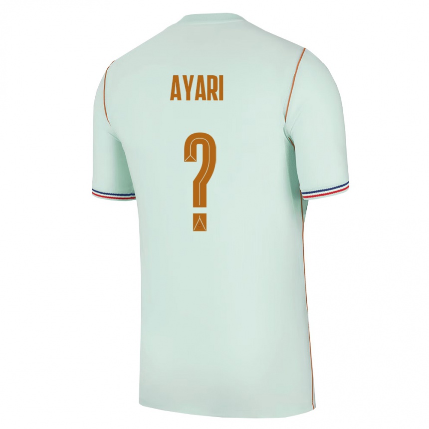 ילדים כדורגל צרפת Adam Ayari #0 ירוק זהב הרחק ג'רזי 26-28