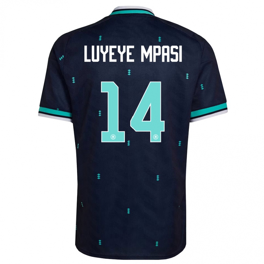 ילדים כדורגל גרמניה Seal Luyeye Mpasi #14 כהה כחול שמיים לבן הרחק ג'רזי 26-28